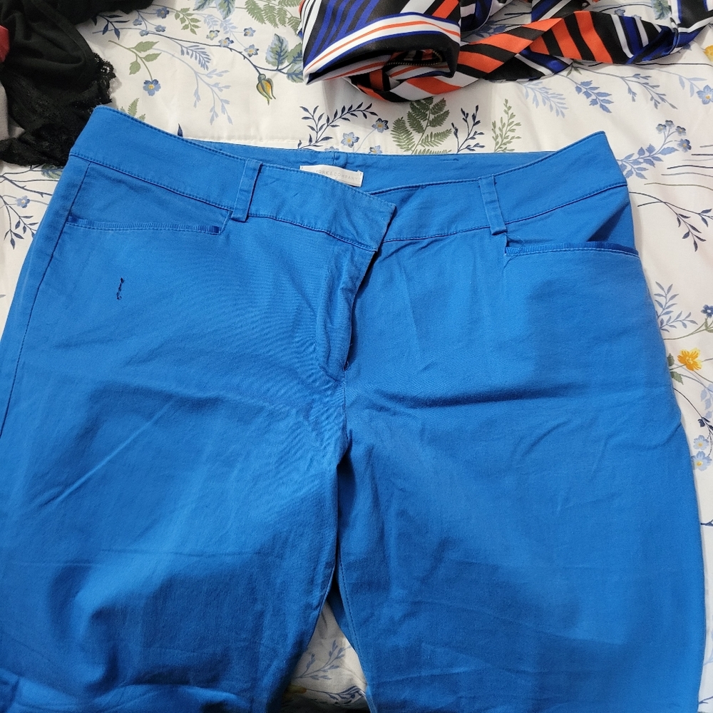 Blue capris